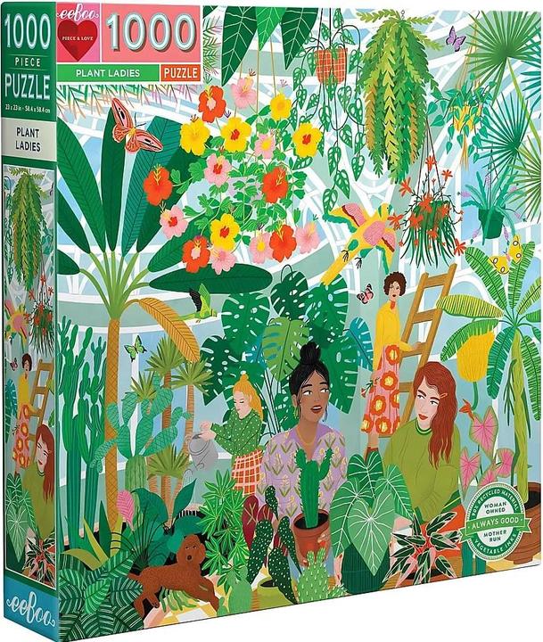 Immagine prodotto Eeboo Puzzle rotondo 1000 pezzi - Dita verdi (1000 pezzi)