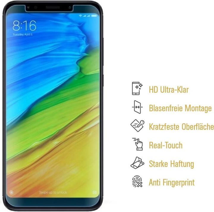 Actual product image Protectorking 3x Panzerfolie Anti-Shock HD Klar (3 Piece, Xiaomi Redmi 5)