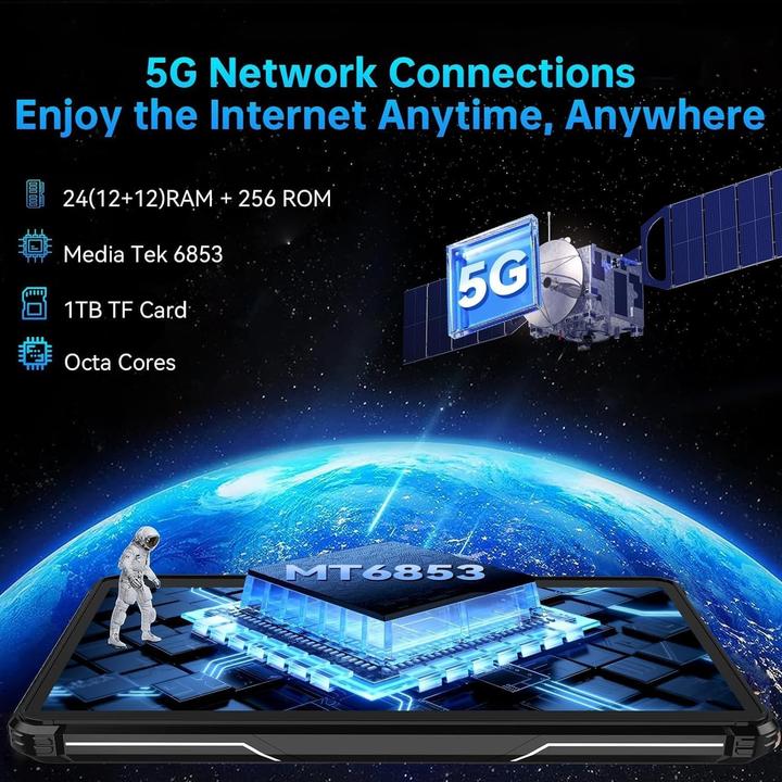 Produktbild Oukitel RT7 (5G, 10.10", 256 GB, Schwarz)