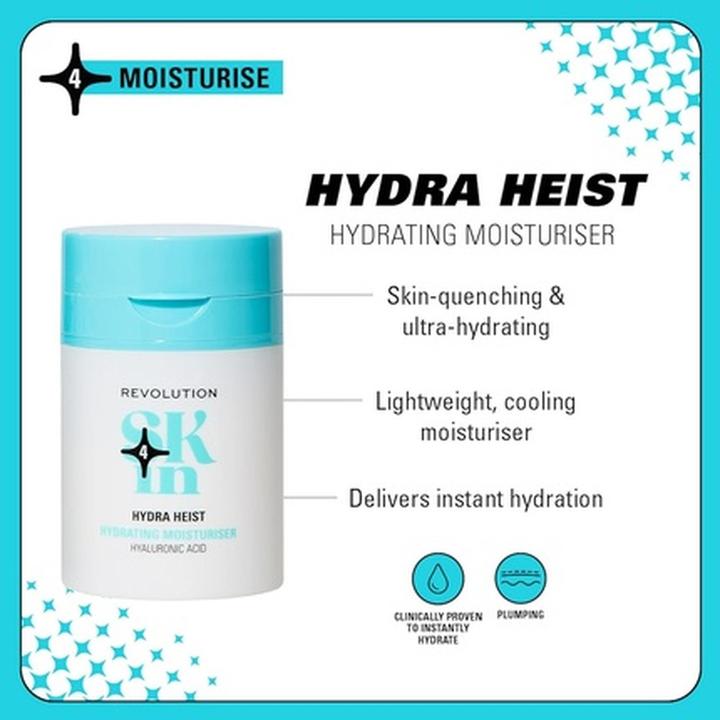 Immagine prodotto I Heart Revolution Revolution Skin Hydra Heist Hydrating Moisturiser Lightweight Face Cream (Crema da giorno)