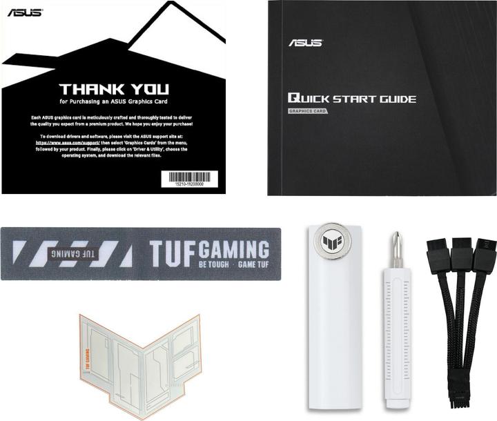 Actual product image ASUS TUF Gaming GeForce RTX 5070 Ti OC White (16 GB)