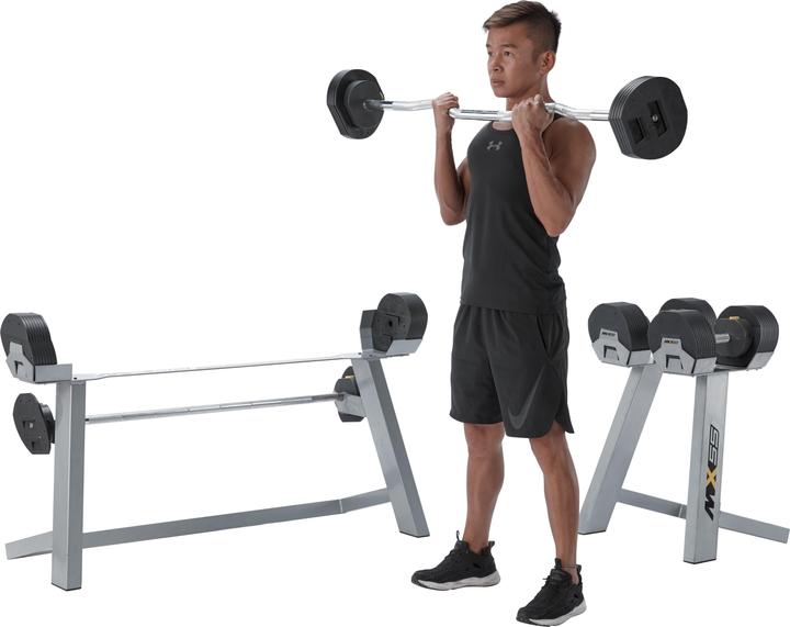 Produktbild MX Select Langhantelset inkl. Rack (2 x 36.4 kg)