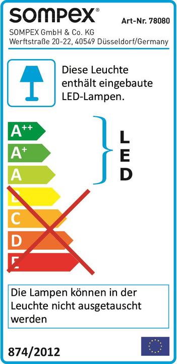 Energy Label Sompex Svamp (210 lm)