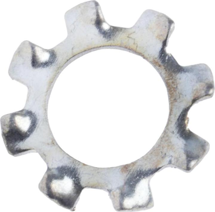 Actual product image RS PRO Serrated lock washers external galvanized M4 (M4)