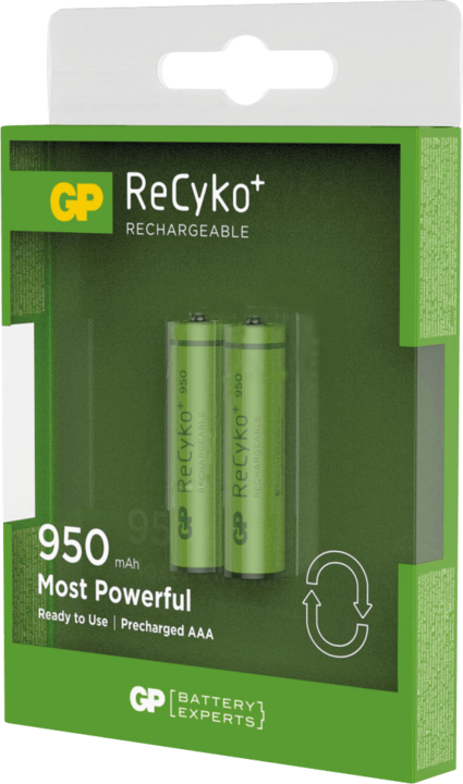 Produktbild GP Batteries ReCyko+ (2 Stk., AAA, 930 mAh)