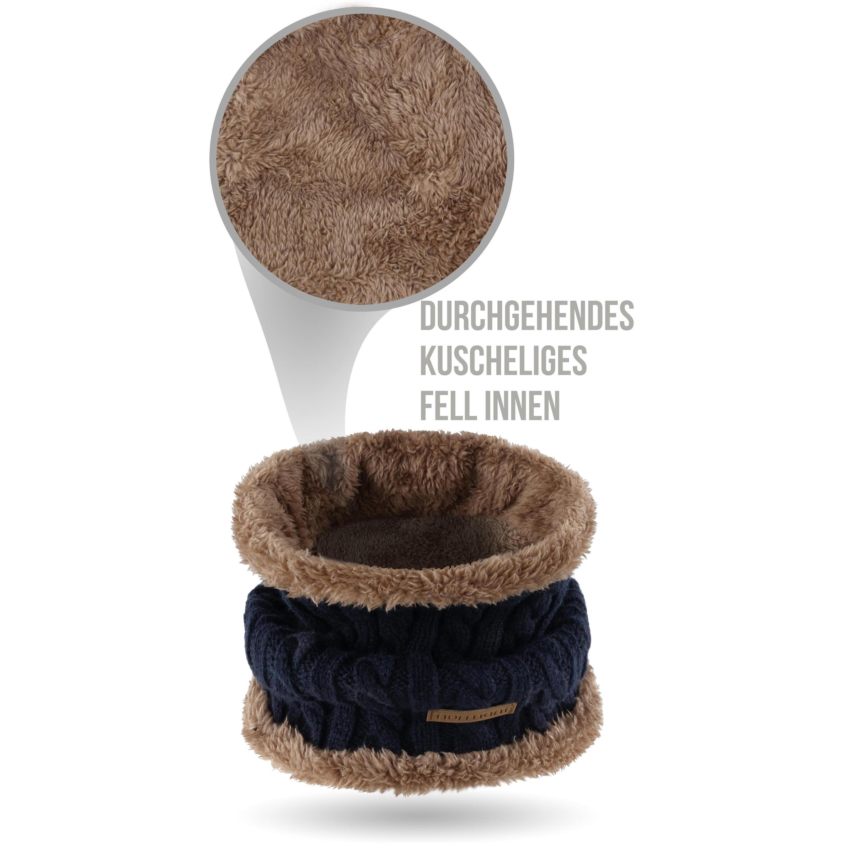 Thumbnail - Normani, Unisex, Schal, Winter-Fellschal Kebili, Blau