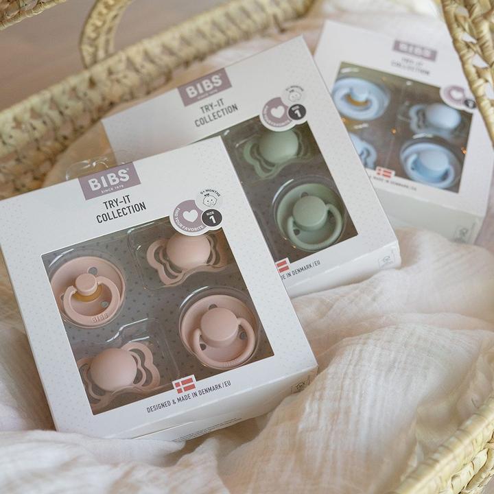Image du produit Bibs tétine Try-It Collection, Blush (4 x, jusqu'à 6 M.)