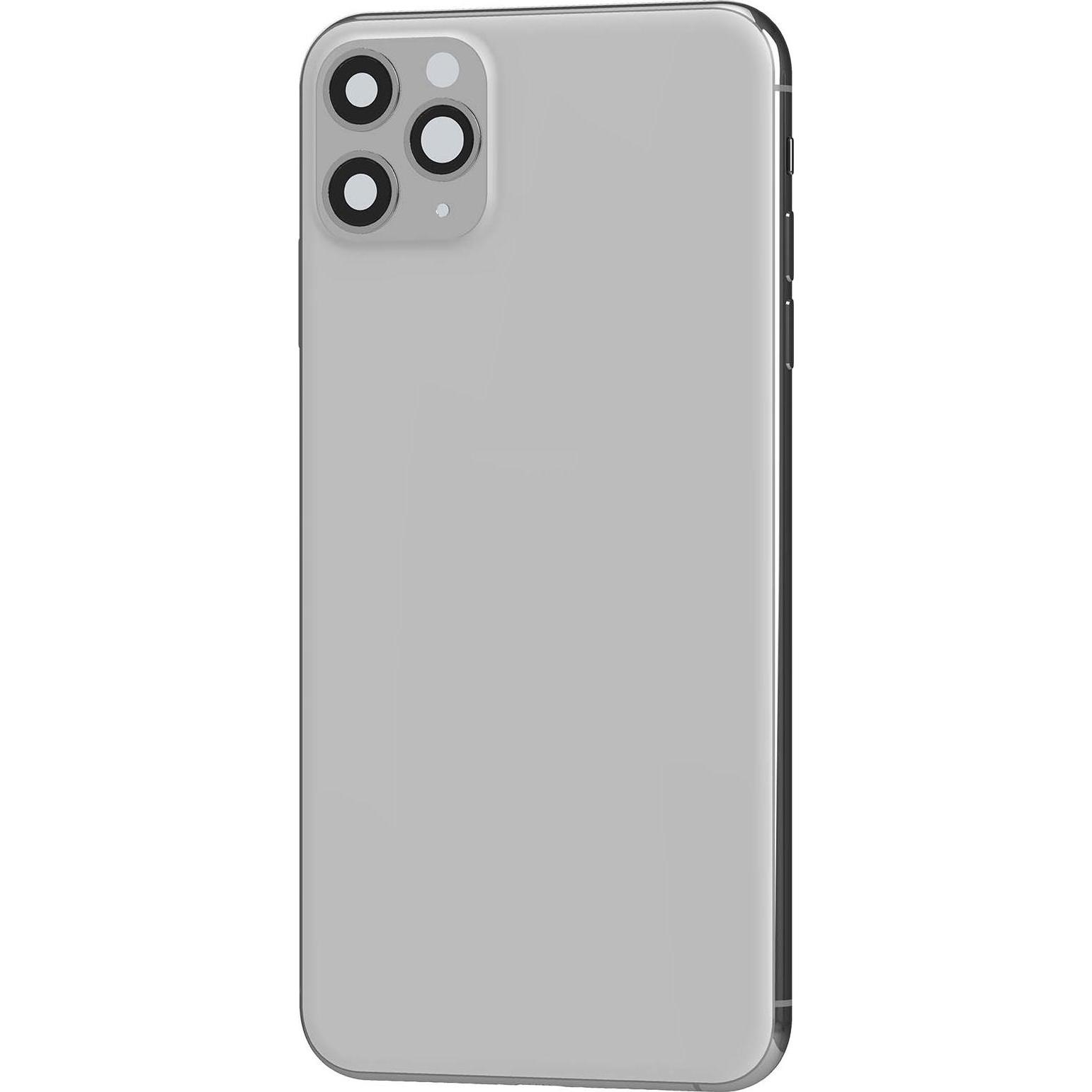 Clappio Gehäuse + Akkudeckel Ersatzteil (iPhone 11 Pro Max), Mobilgerät Ersatzteile, Grau