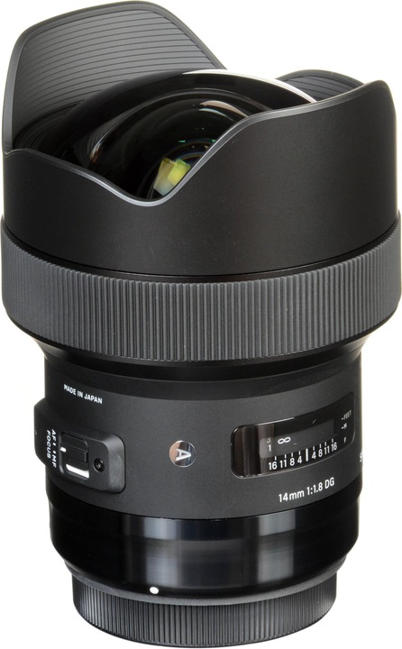 Image du produit Sigma 14mm f/1.8 DG HSM ART, Canon EF - (EU) (Canon EF-S, Canon EF, APS-C / DX, Plein format)