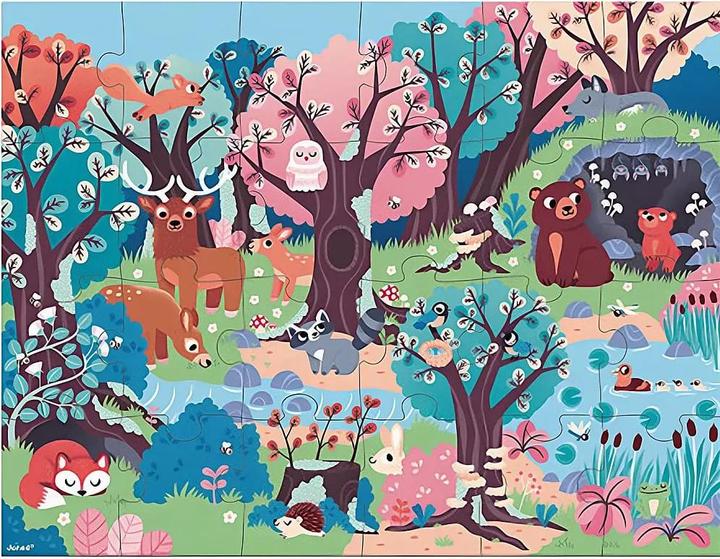 Image du produit Janod Puzzle forêt magique g (24 pièces)