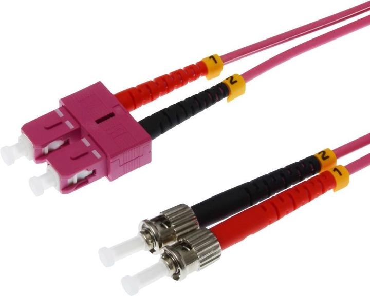 Produktbild Helos Patch-Kabel ST multi-mode (M) bis SC multi-mode (M) (CAT7, 5 m)
