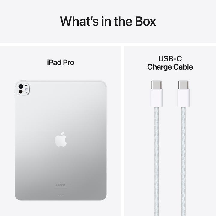 Produktbild Apple iPad Pro 2024 13 Nanotexturglass (M4) (nur WLAN, 13", 2000 GB, Silver)