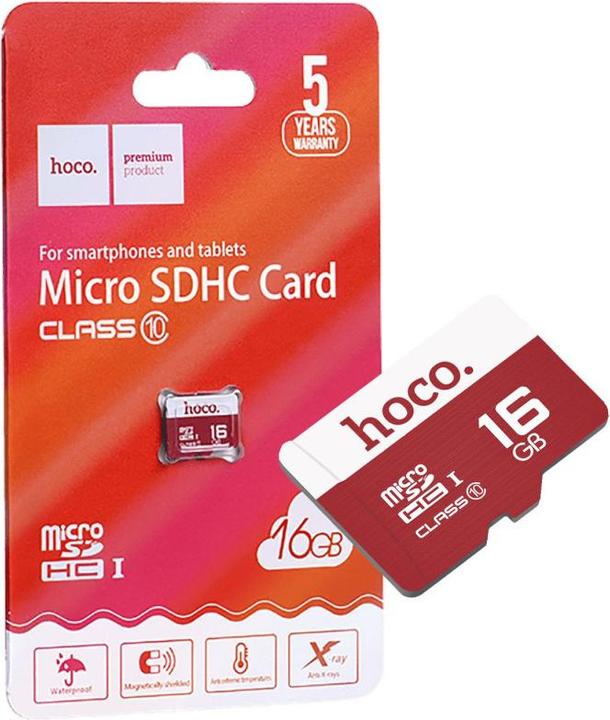 Hoco Memory cards memory card microSD 16GB class 10 (16 GB, microSD, U1)