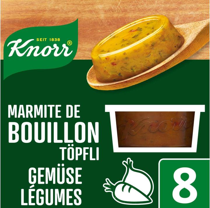 Actual product image Knorr Bouillon pots with lots of vegetables, soft consistency for sauces, meat, braised and wok dishes (4000 ml)