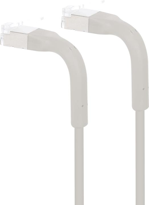 Actual product image Intellinet Cat6a F/FTP FlexiBoot Slim network patch cable, 0.3 m, grey (CAT6a, 0.30 m)