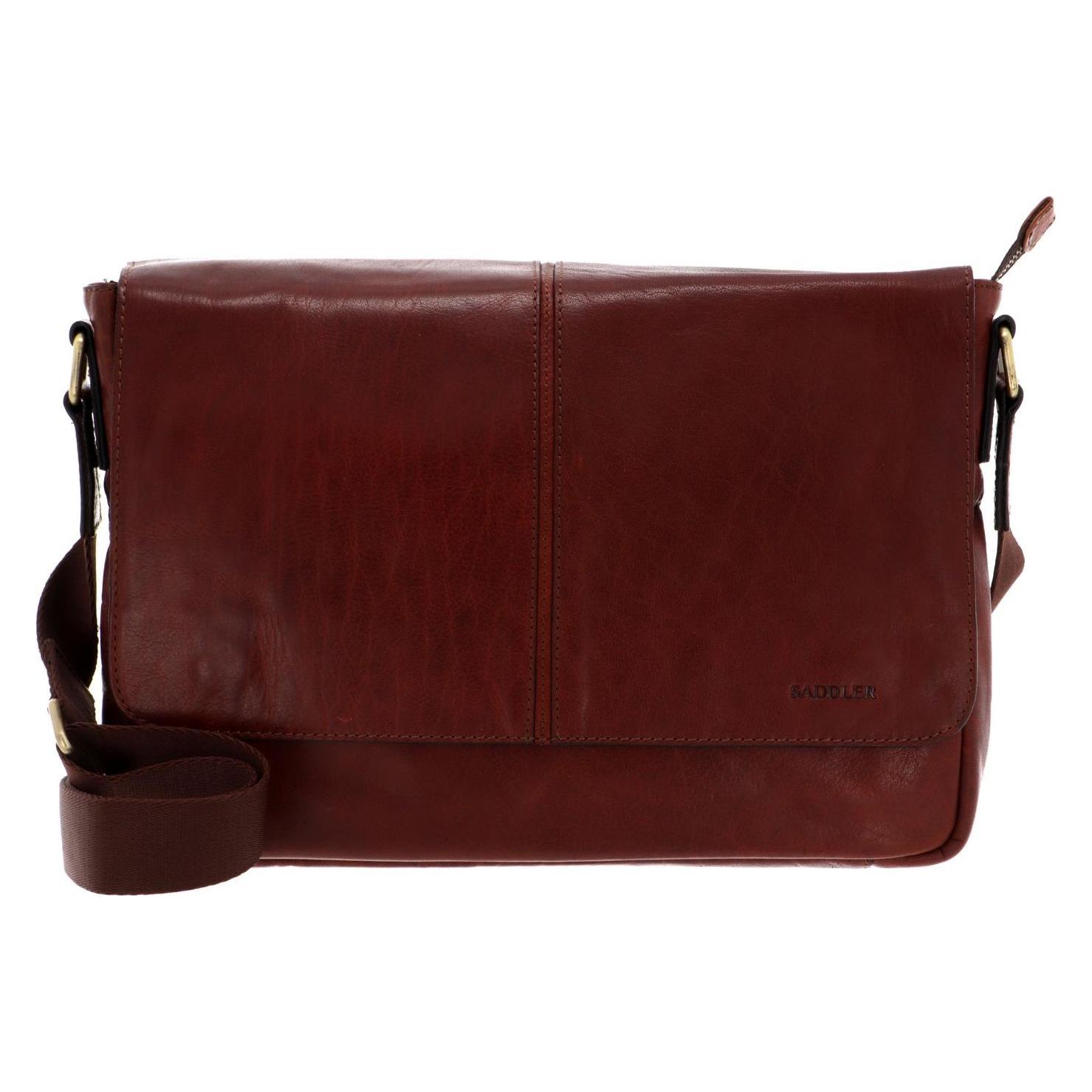 Saddler, Unisex, Handtasche, Enzo Shoulder Bag, Braun