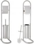 Actual product image Berilo high chrome-plated metal toilet brush holder