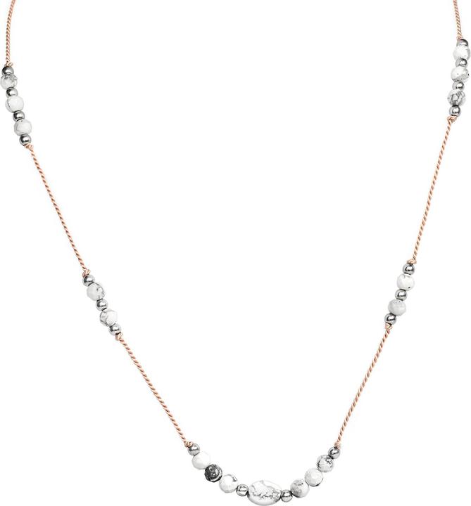 Produktbild Agato Cord Necklace with Howlite Beads HE15K3S-LP (HOWLIT)
