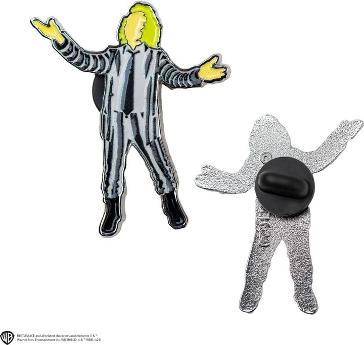 Actual product image Cinereplicas Beetlejuice pin badge 2-pack Beetlejuice