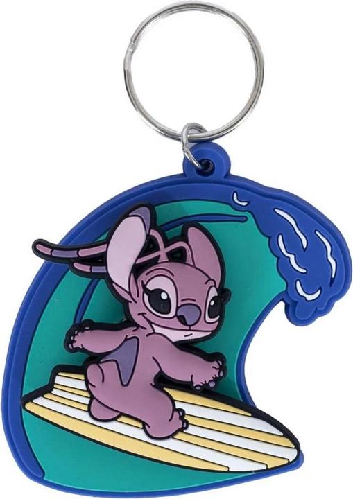 Actual product image Lilo & Stitch Surf PVC Angel Keyring