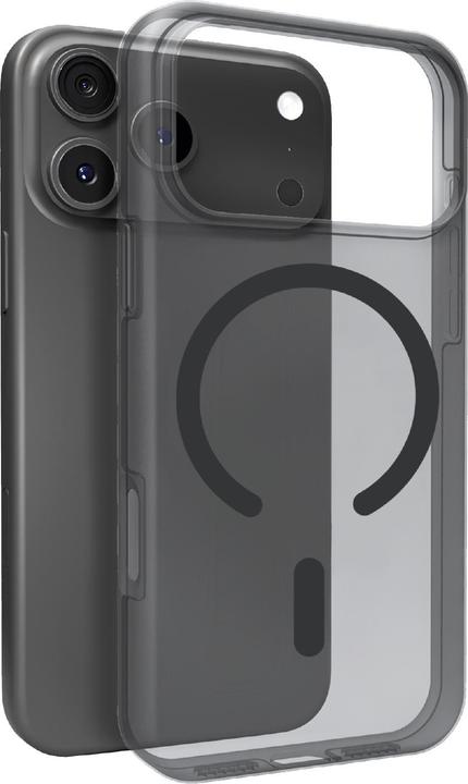 Actual product image Puro Daylight Magsafe-kompatible Silikonhülle für iPhone 17 Pro Max – durchscheinendes Schwarz (Apple iPhone 17 Pro Max)