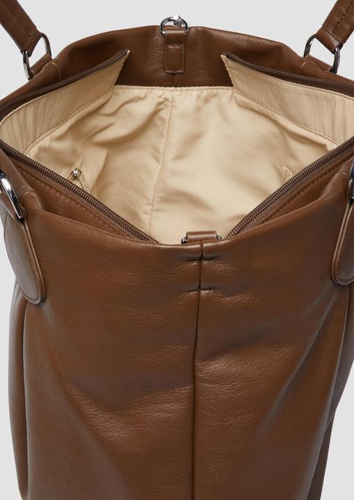 Produktbild s.Oliver Tasche Shopper aus Lederimitat mit Logoprägung und abnehmbarem Schultergurt
