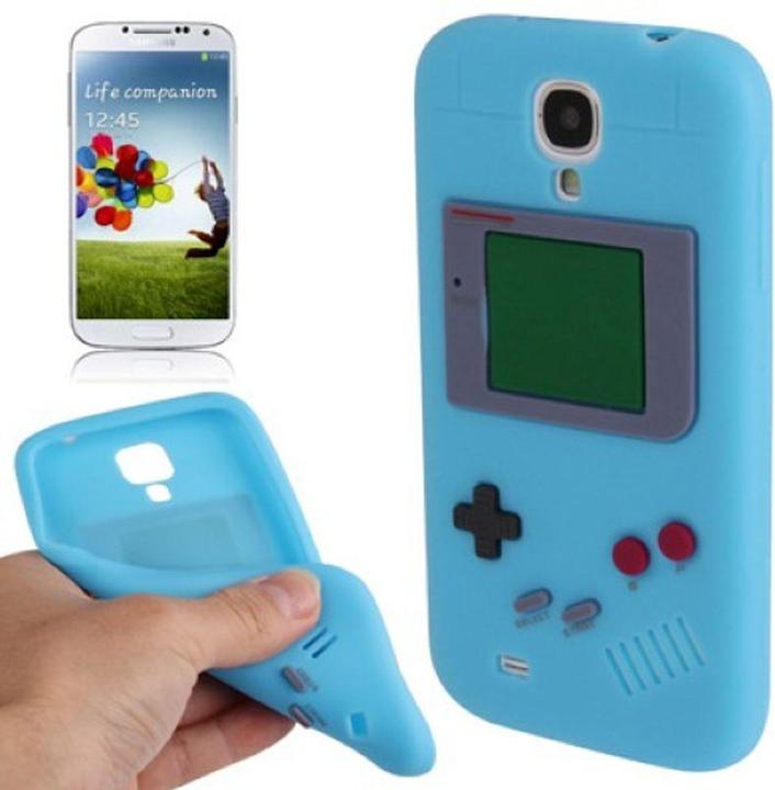 Produktbild König Design Silikon Hülle Gameboy für Handy Samsung Galaxy S4 GT I9500 / GT I9505 / LTE+ GT I9506 / Value Editio (Samsung Galaxy S4)