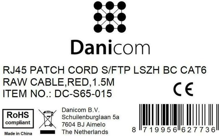 Produktbild Dsit CAT 6 Netzwerkkabel LSOH (CAT6, 1.50 m)