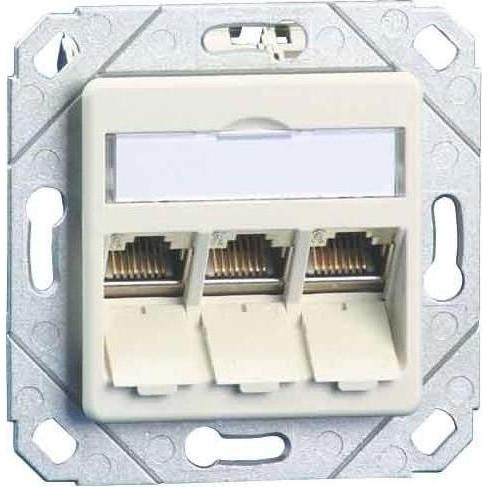 Metz Connect 130B12D31102-E Steckdose Weiss, Telefon Zubehör