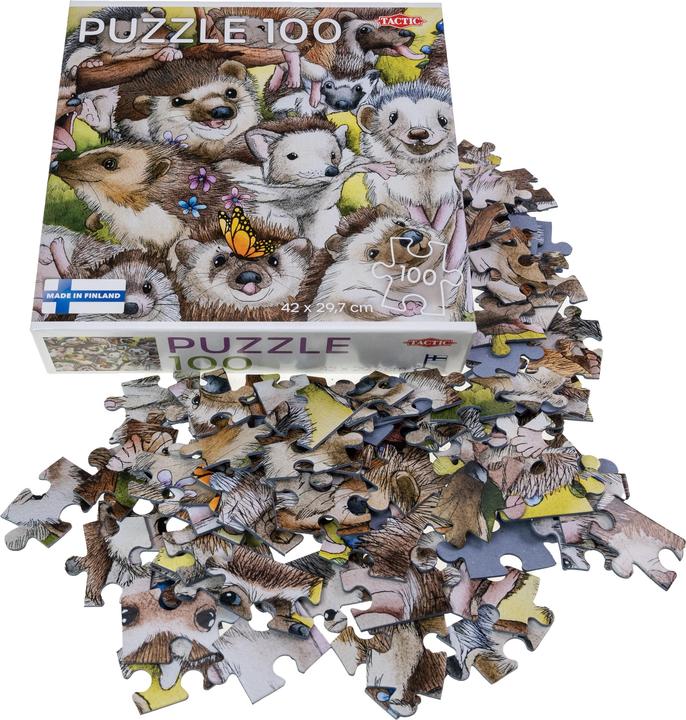Produktbild Tactic Puzzle Lovers Hedgehogs 100 pcs puzzle (100 Teile)
