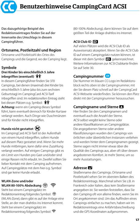Immagine prodotto ACSI CampingCard & Stellplatzführer 2026