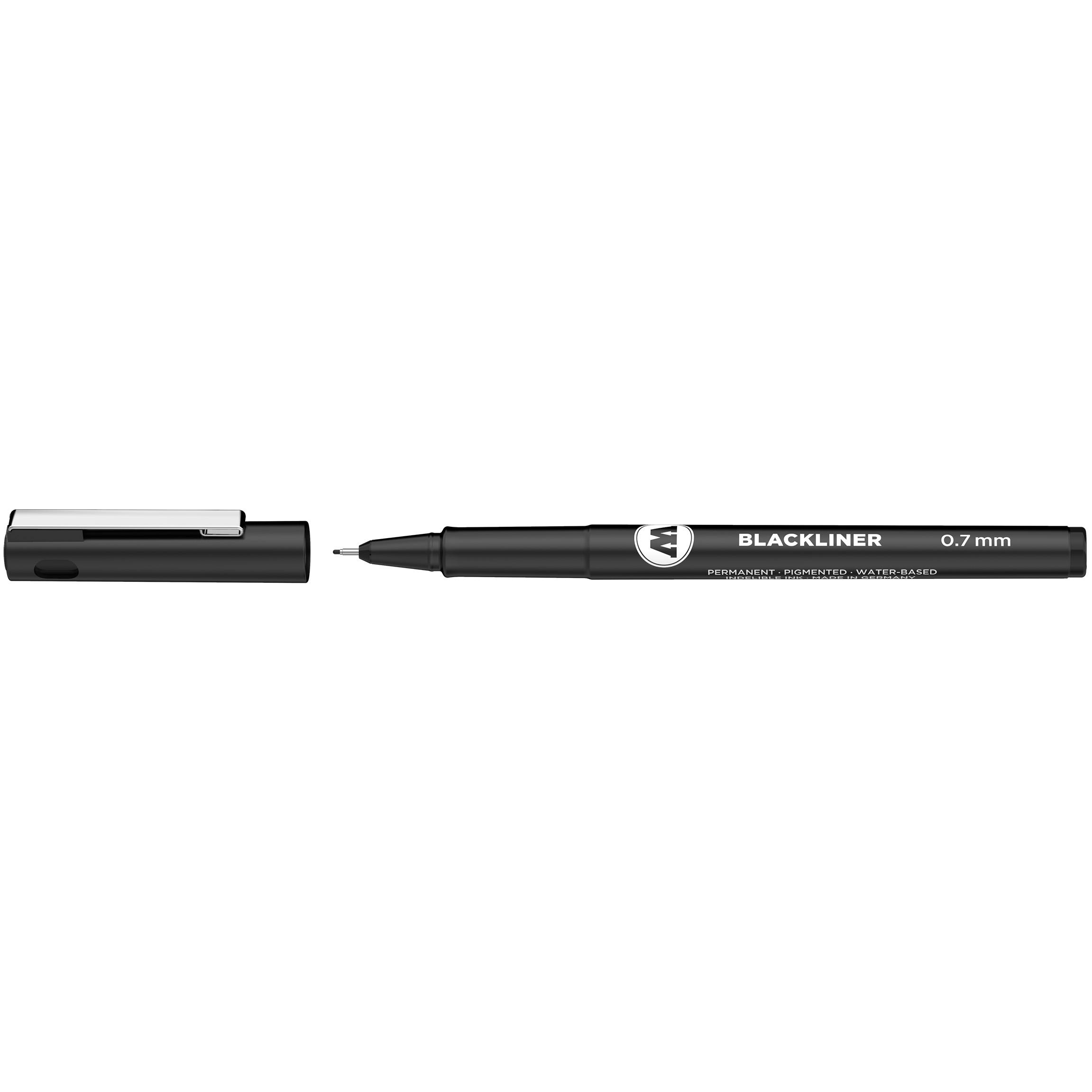 Thumbnail - Molotow, Schreibstifte, Pigmentliner 0,7mm Blackliner schwarz (Schwarz, 1 x)