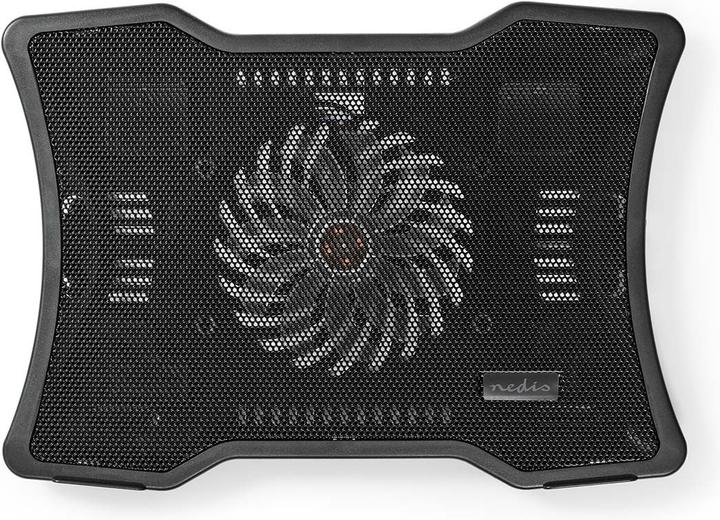 Actual product image Nedis NBCR101BK Notebook stand 1 Power supply via USB Number of angles: 2 17 " 1500 rpm LED
