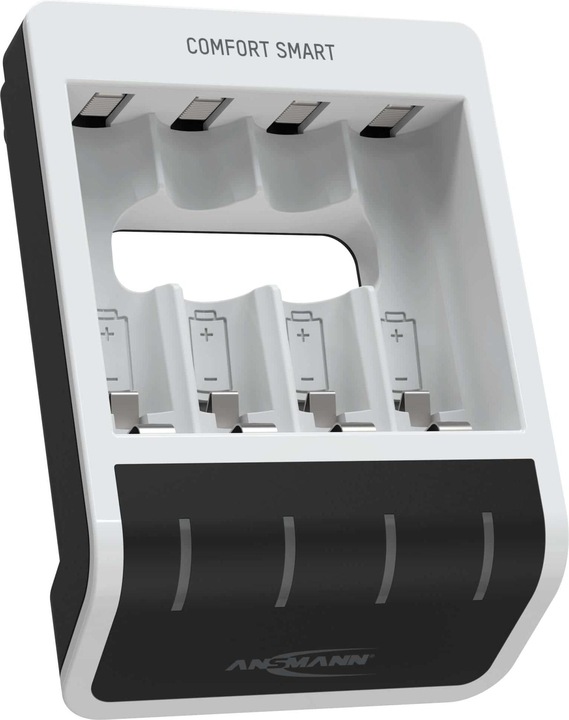 Productafbeelding Ansmann Comfort Slimme Lader (1 Pcs., AAA, AA, 800 mAh, Oplaadbare batterijen + lader)