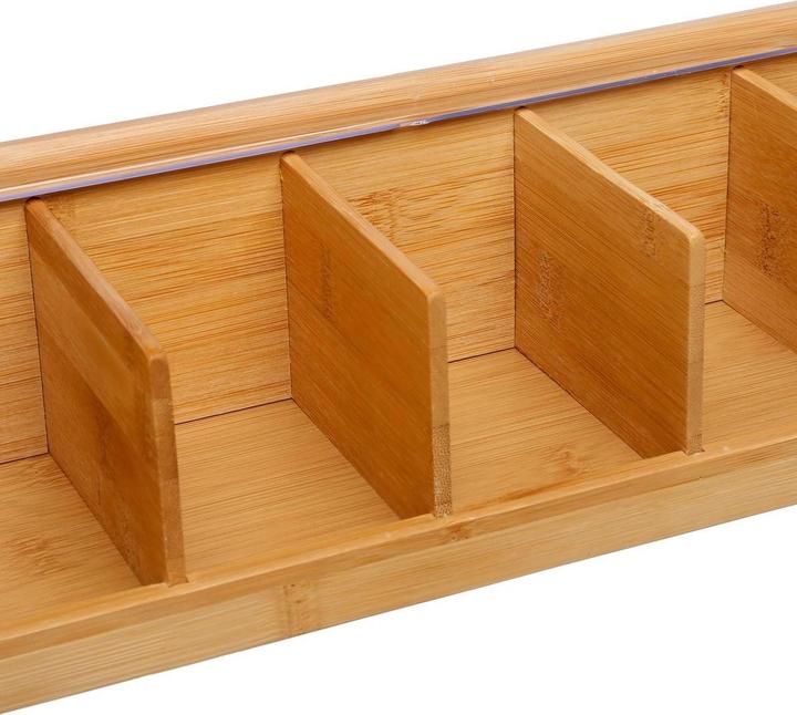 Actual product image 5Five Bamboo storage box with 5 compartments (11 cm, 1x)