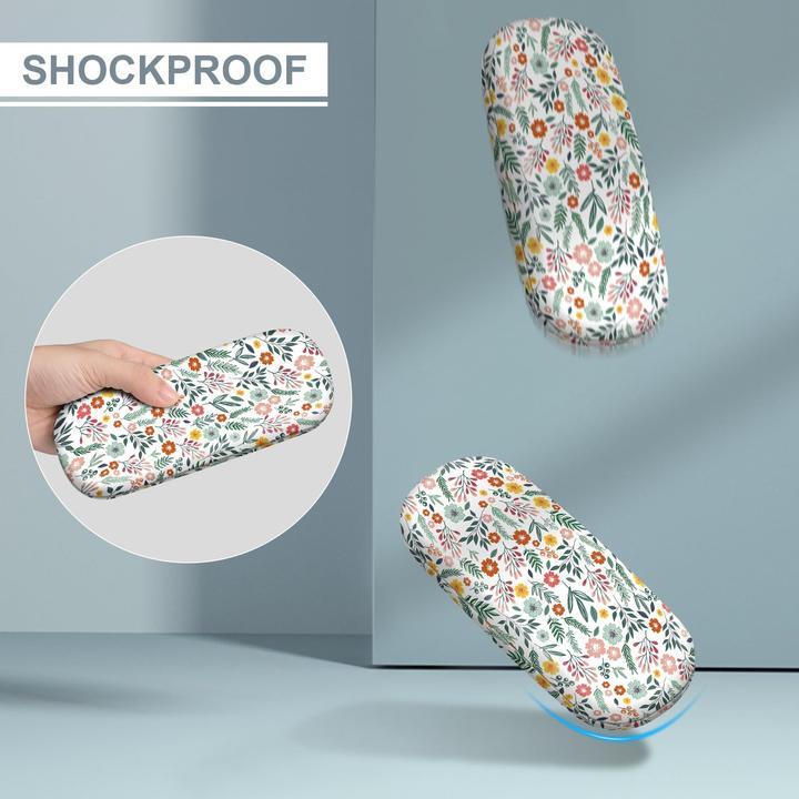 Produktbild Only-Bags.Store Tragbares Hartschalen-Brillenetui mit Brillenputztuch - Etui für Brillen und Sonnenbrillen