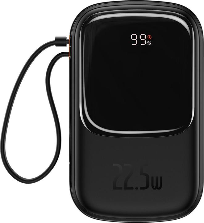 Produktbild Baseus Powerbank Qpow PRO with cable, 20000mAh, 22.5W (Black) (20000 mAh, 22.50 W, 76 Wh)