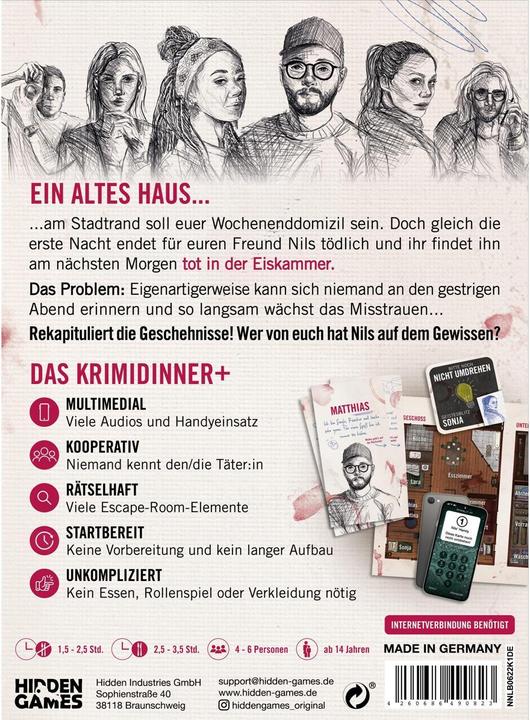 Produktbild Hidden Games Hangover - Tote frieren nicht - Krimidinner (Deutsch)