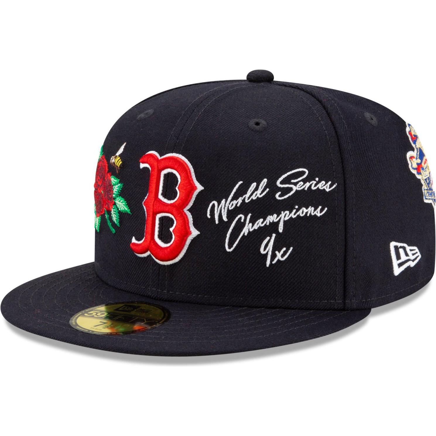 New Era, Herren, Cap, 59Fifty Cap - MULTI GRAPHIC Boston Red Sox - 7 7/8, Blau, (7 7/8)