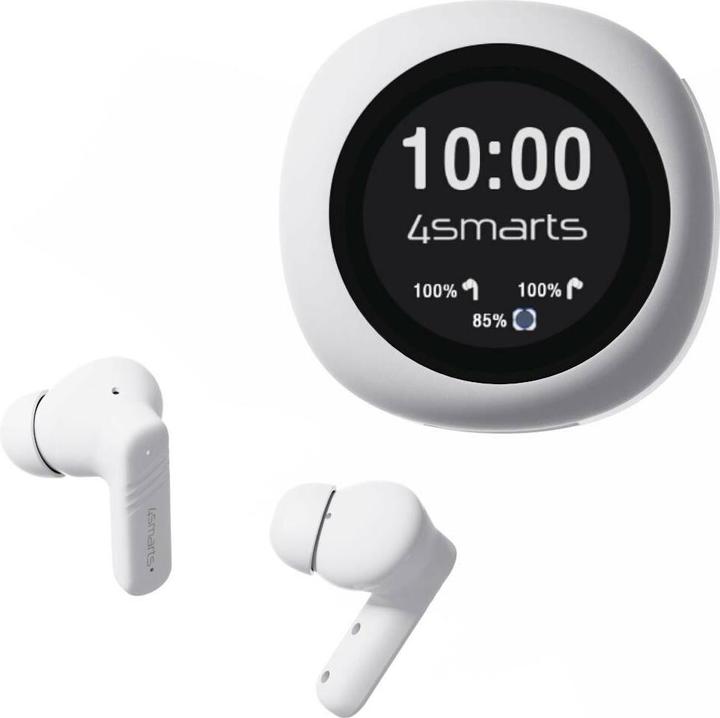 Actual product image 4smarts True Wireless In-Ear-Kopfhörer SkyBuds Screen Pro ANC (ANC, 5 h, Wireless)
