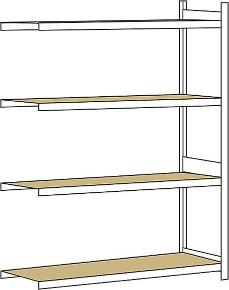 Produktbild Schulte Lagertechnik Anbauregal WS 2000 mit Spanplatten