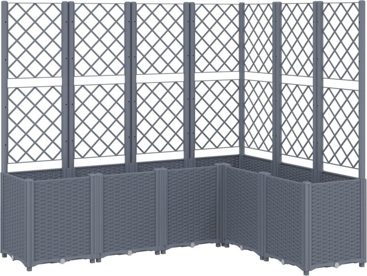 Actual product image VidaXL Planter with trellis PP