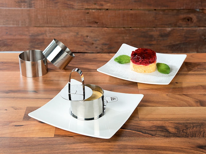 Productafbeelding Rosenstein & Söhne 6 dessert/voedselringen met lifter & stamper