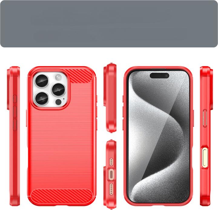 Immagine prodotto Cover-Discount iPhone 16 Pro Max - Custodia in metallo effetto carbonio (Apple iPhone 16 Pro Max)