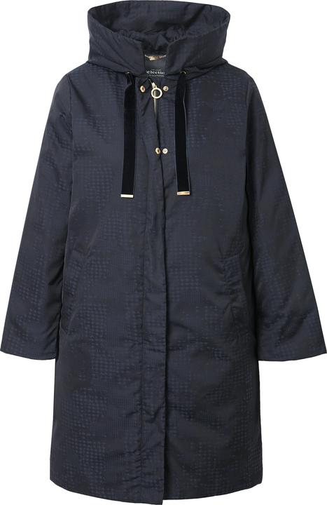 Produktbild Ulla Popken Steppmantel, Hahnentritt, Kapuze, 2-Wege-Zipper (42, 44)