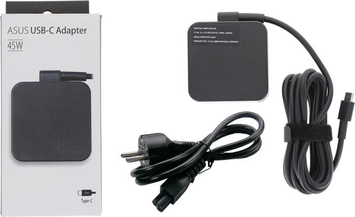 Actual product image ASUS AC45-00 (ADP-45XE D) - EU/TYPE-C/3PIN/6PCS AC adapter, 5/9/15/20 V (45 W)