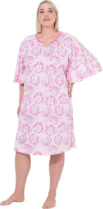 Actual product image Ulla Popken 2 Pack of Sleep Tees- Seashell Print (46, 48)