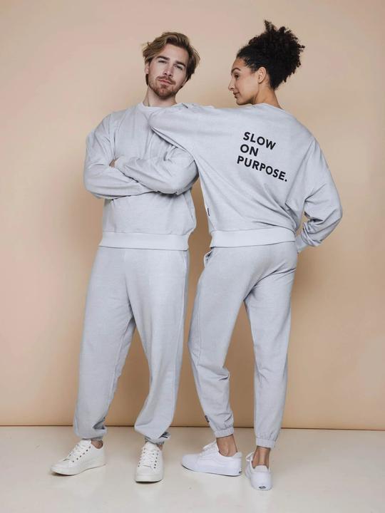 Produktbild Snurk Slow On Purpose Grauer Relaxter Pullover (S)