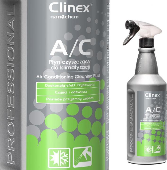 Actual product image Clinex Liquid cleaner for cleaning air conditioning systems and ventilation A/C 1L Liquid cleaner for (1x)