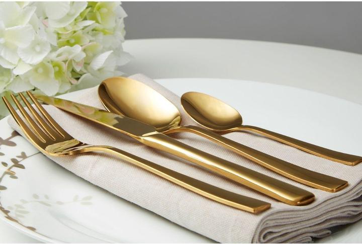 Immagine prodotto Fifty five south Set di posate Avie Glow Gold - 16 pezzi (16 pz., Set di posate)